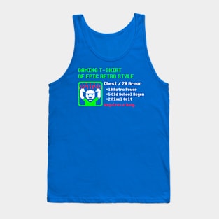 Gaming T-Shirt of Epic Retro Style Tank Top